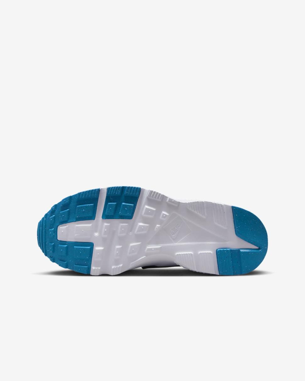 Nike Huarache Run Summit White/Pure Platinum/Black/Deep Royal Blue | Kids Nike First Day Kicks