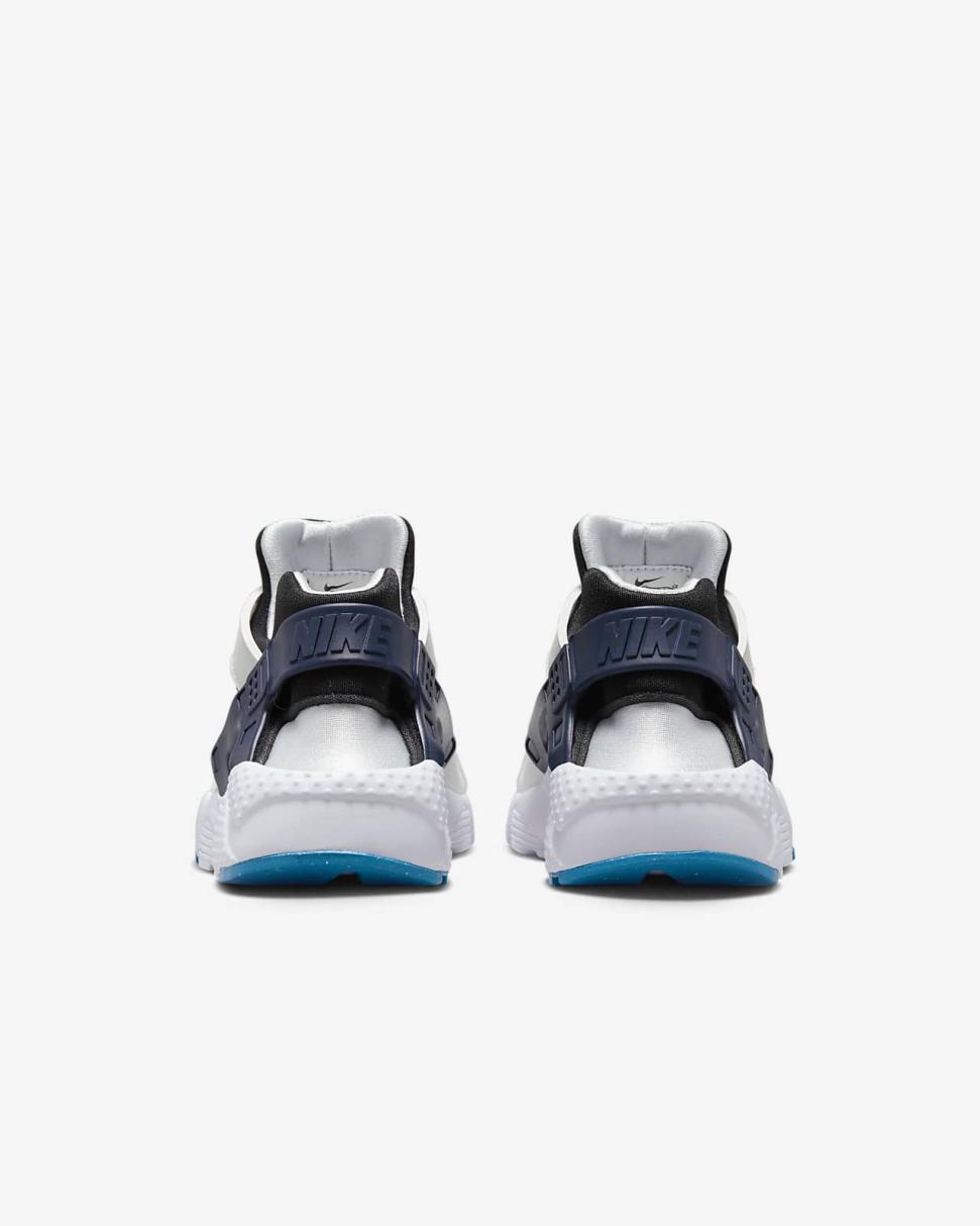 Nike Huarache Run Summit White/Pure Platinum/Black/Deep Royal Blue | Kids Nike First Day Kicks