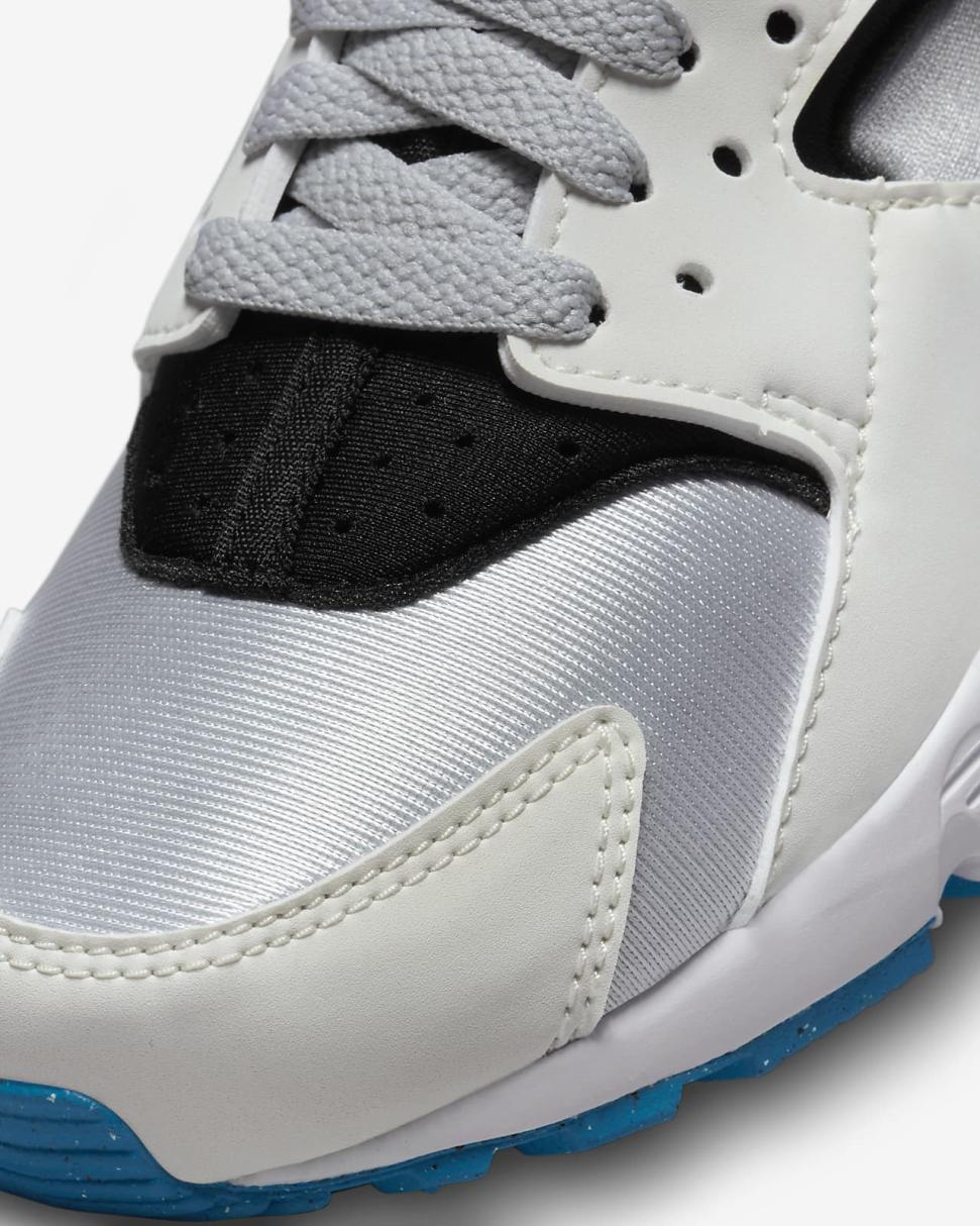 Nike Huarache Run Summit White/Pure Platinum/Black/Deep Royal Blue | Kids Nike First Day Kicks