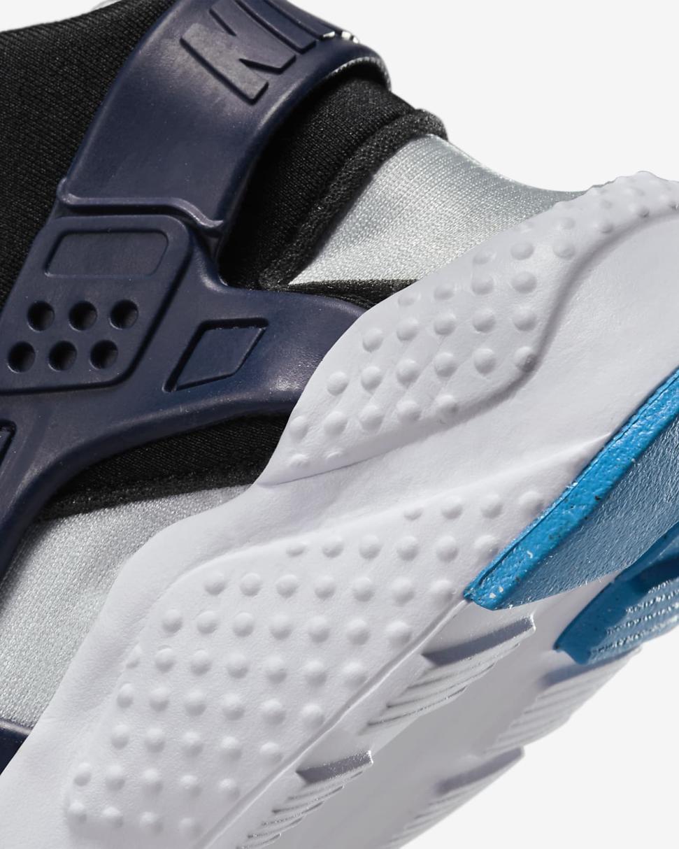 Nike Huarache Run Summit White/Pure Platinum/Black/Deep Royal Blue | Kids Nike First Day Kicks