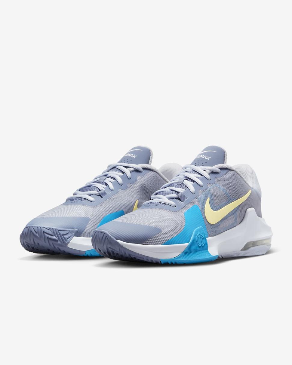 Nike Impact 4 Ashen Slate/Football Grey/Blue Lightning/Citron Tint | Mens/Womens Nike Basketball