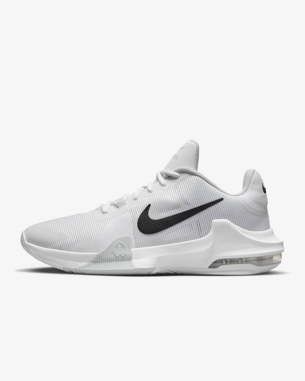 Nike Impact 4 White/Pure Platinum/Black | Mens/Womens Nike Basketball