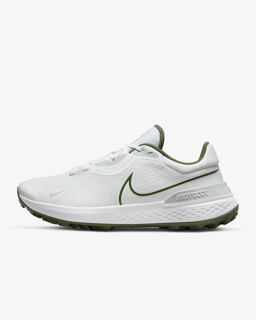 Nike Infinity Pro 2 White/Pure Platinum/Treeline | Mens Nike Golf