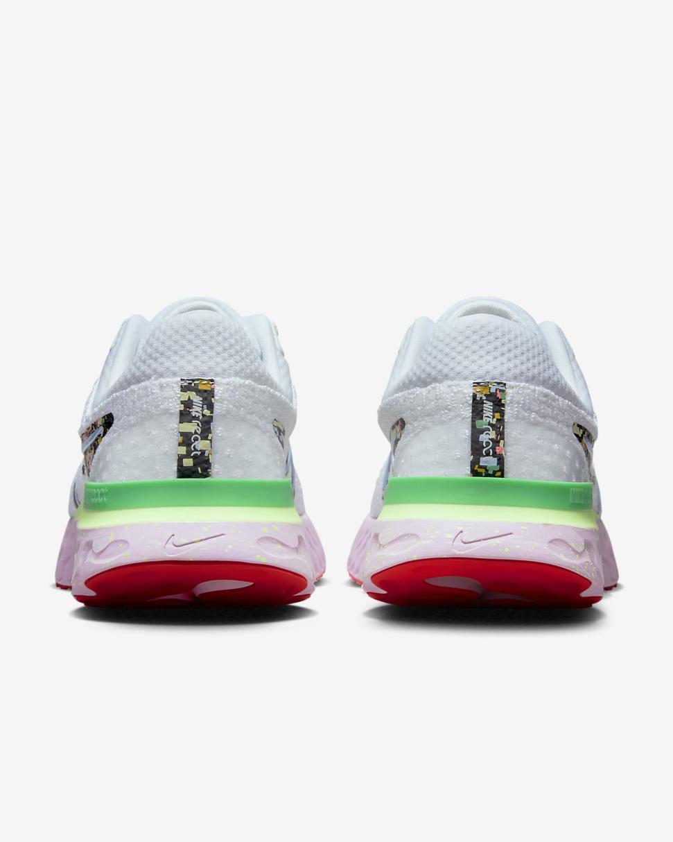 Nike Infinity React 3 White/Hot Punch/Pink Foam/Cobalt Bliss | Womens Nike Running