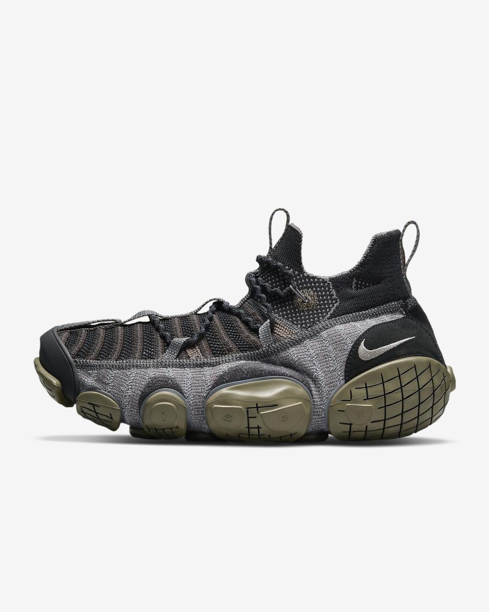 Nike ISPA Link Black/Medium Olive/Enigma Stone | Mens Nike Lifestyle