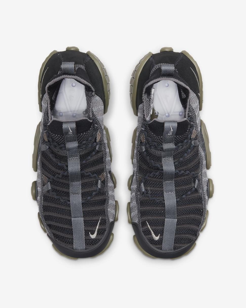 Nike ISPA Link Black/Medium Olive/Enigma Stone | Mens Nike Lifestyle