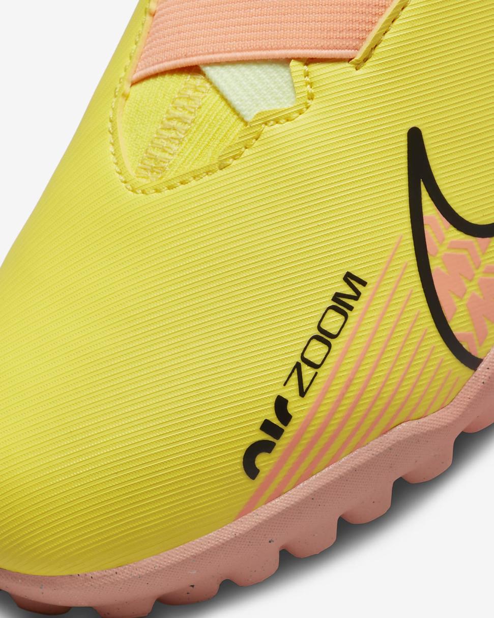 Nike Jr. Mercurial Superfly 9 Academy Yellow Strike/Volt Ice/Coconut Milk/Sunset Glow | Kids Nike Soccer