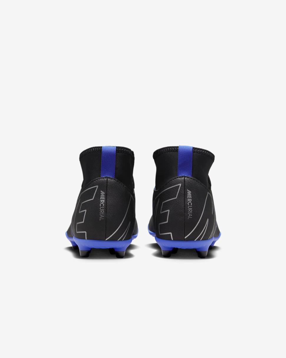 Nike Jr. Mercurial Superfly 9 Club Black/Hyper Royal/Chrome | Kids Nike Soccer