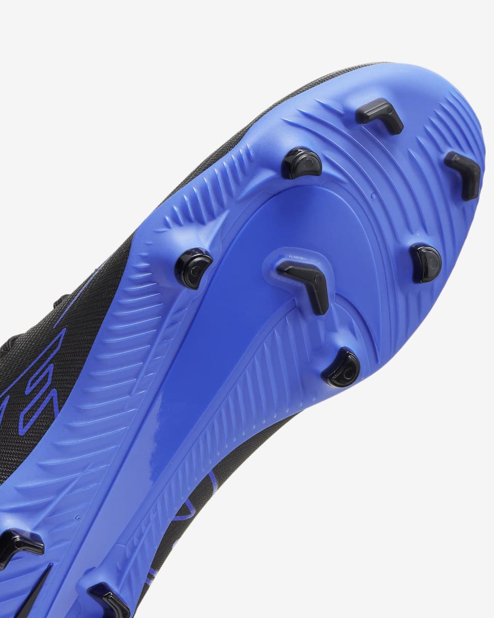 Nike Jr. Mercurial Superfly 9 Club Black/Hyper Royal/Chrome | Kids Nike Soccer