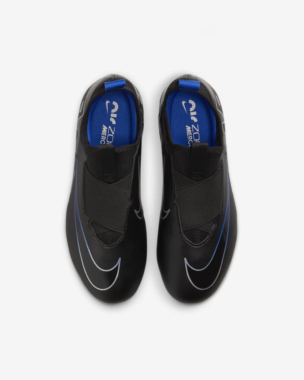 Nike Jr. Mercurial Vapor 15 Academy Black/Hyper Royal/Chrome | Kids Nike First Day Kicks