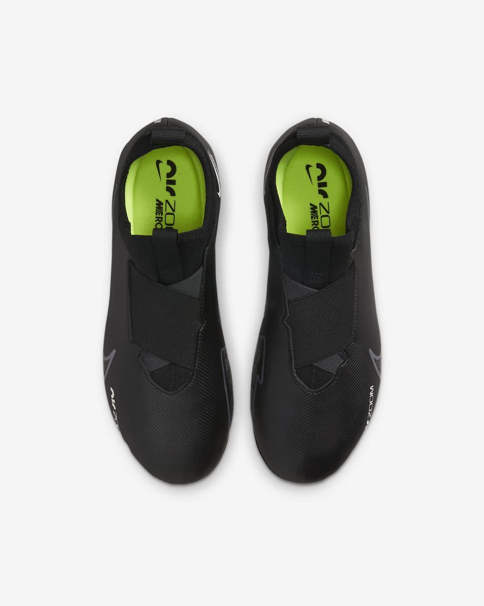 Nike Jr. Mercurial Vapor 15 Academy Black/Summit White/Volt/Dark Smoke Grey | Kids Nike First Day Kicks
