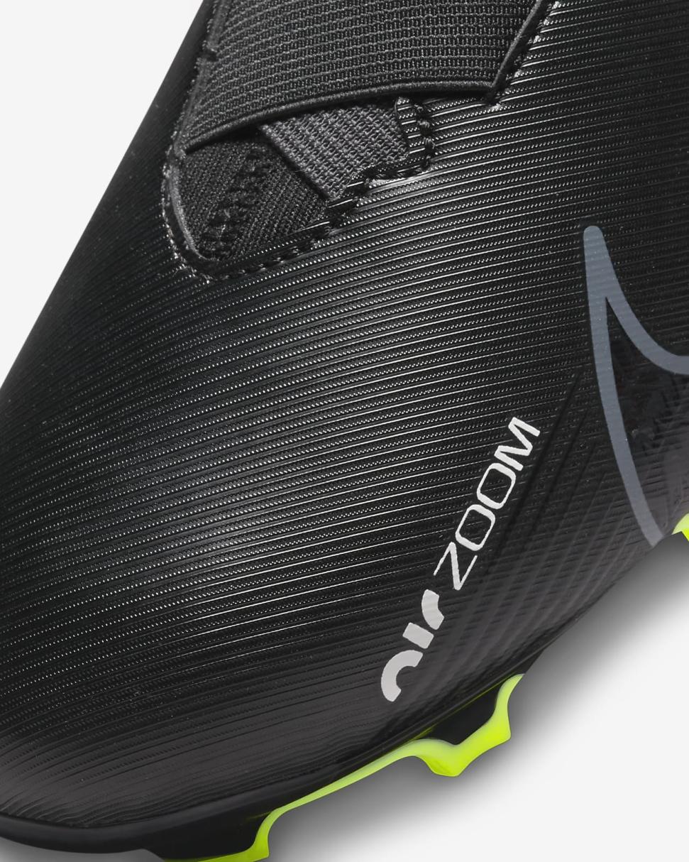 Nike Jr. Mercurial Vapor 15 Academy Black/Summit White/Volt/Dark Smoke Grey | Kids Nike First Day Kicks