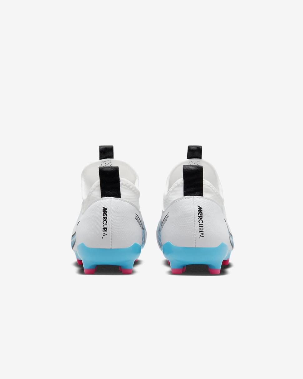 Nike Jr. Mercurial Vapor 15 Academy White/Pink Blast/Baltic Blue | Kids Nike First Day Kicks
