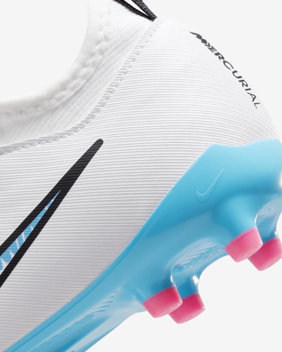 Nike Jr. Mercurial Vapor 15 Academy White/Pink Blast/Baltic Blue | Kids Nike First Day Kicks