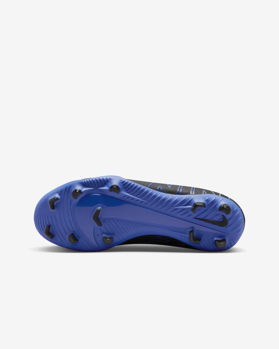 Nike Jr. Mercurial Vapor 15 Club Black/Hyper Royal/Chrome | Kids Nike Soccer