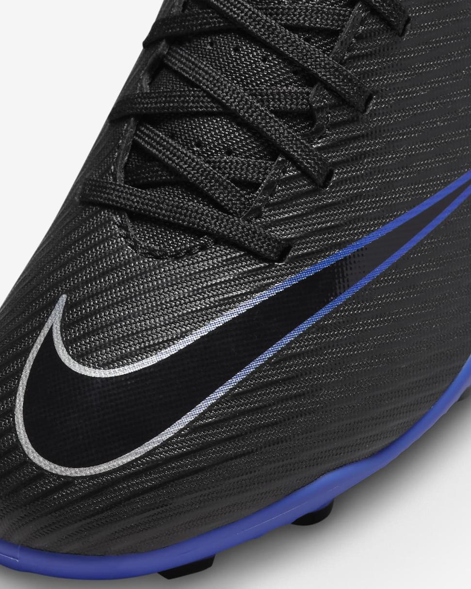 Nike Jr. Mercurial Vapor 15 Club Black/Hyper Royal/Chrome | Kids Nike Soccer
