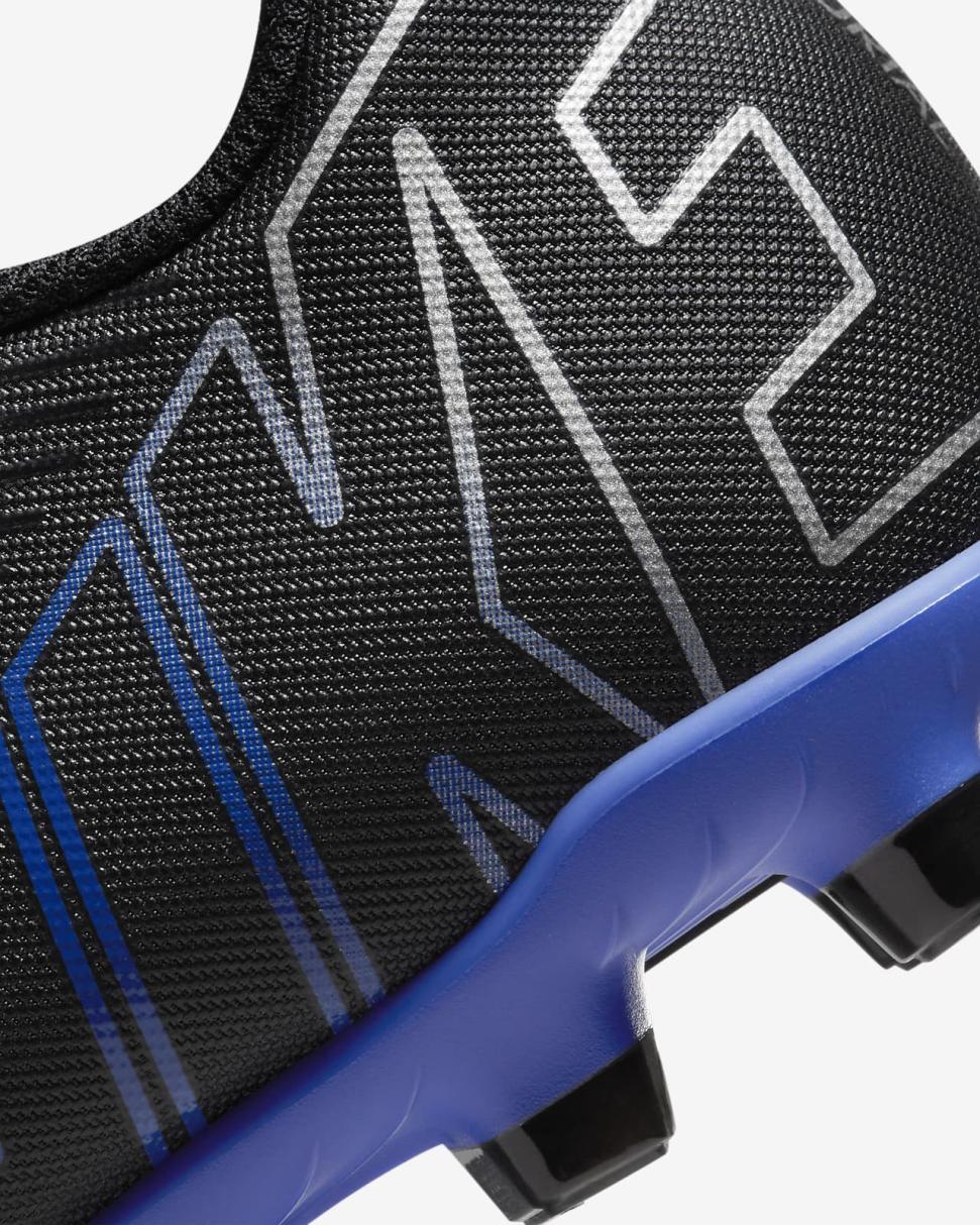 Nike Jr. Mercurial Vapor 15 Club Black/Hyper Royal/Chrome | Kids Nike Soccer