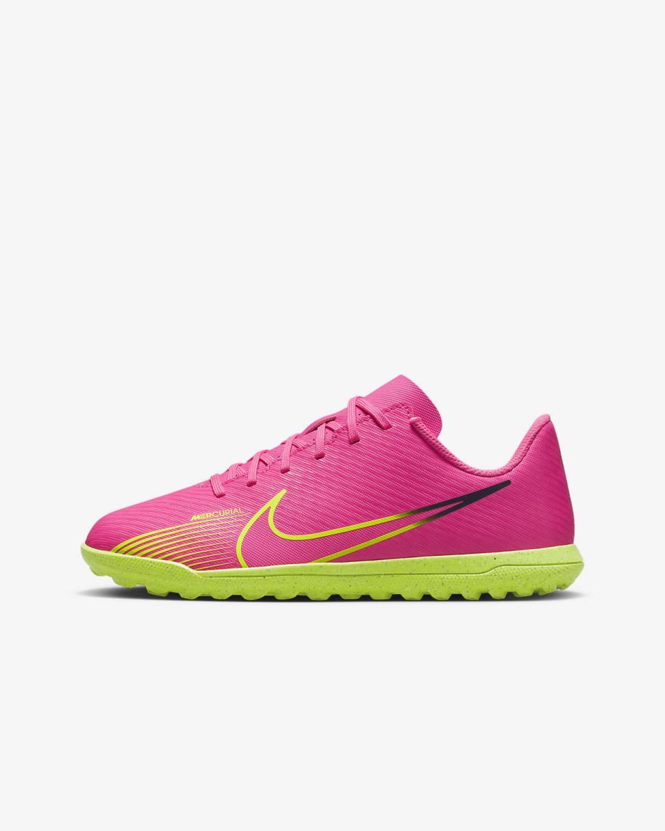 Nike Jr. Mercurial Vapor 15 Club Pink Blast/Gridiron/Volt | Kids Nike Soccer