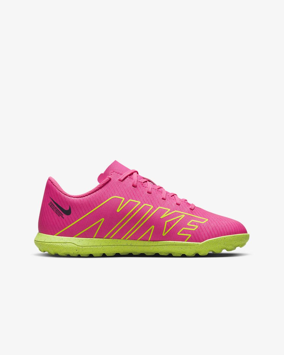 Nike Jr. Mercurial Vapor 15 Club Pink Blast/Gridiron/Volt | Kids Nike Soccer