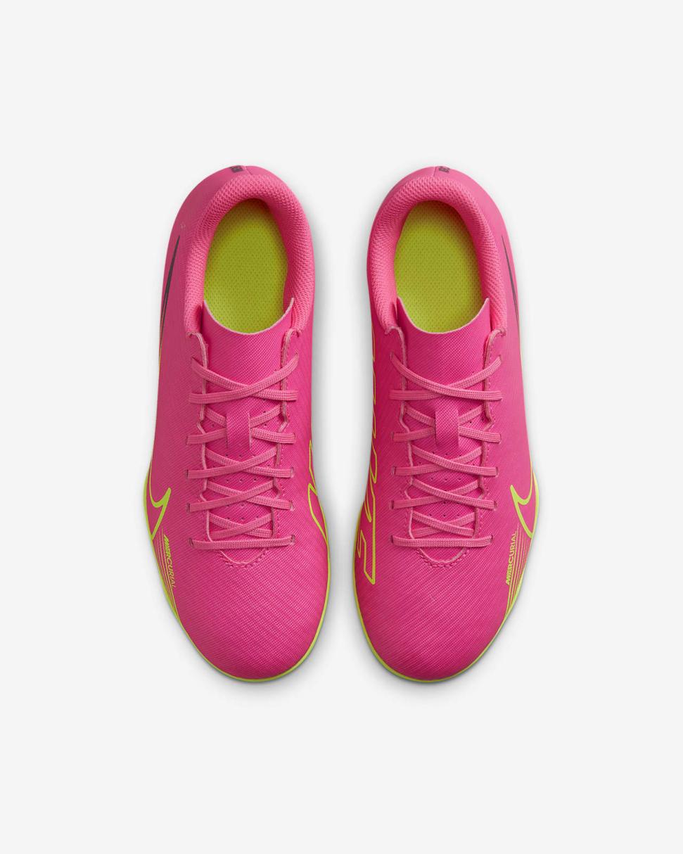 Nike Jr. Mercurial Vapor 15 Club Pink Blast/Gridiron/Volt | Kids Nike Soccer