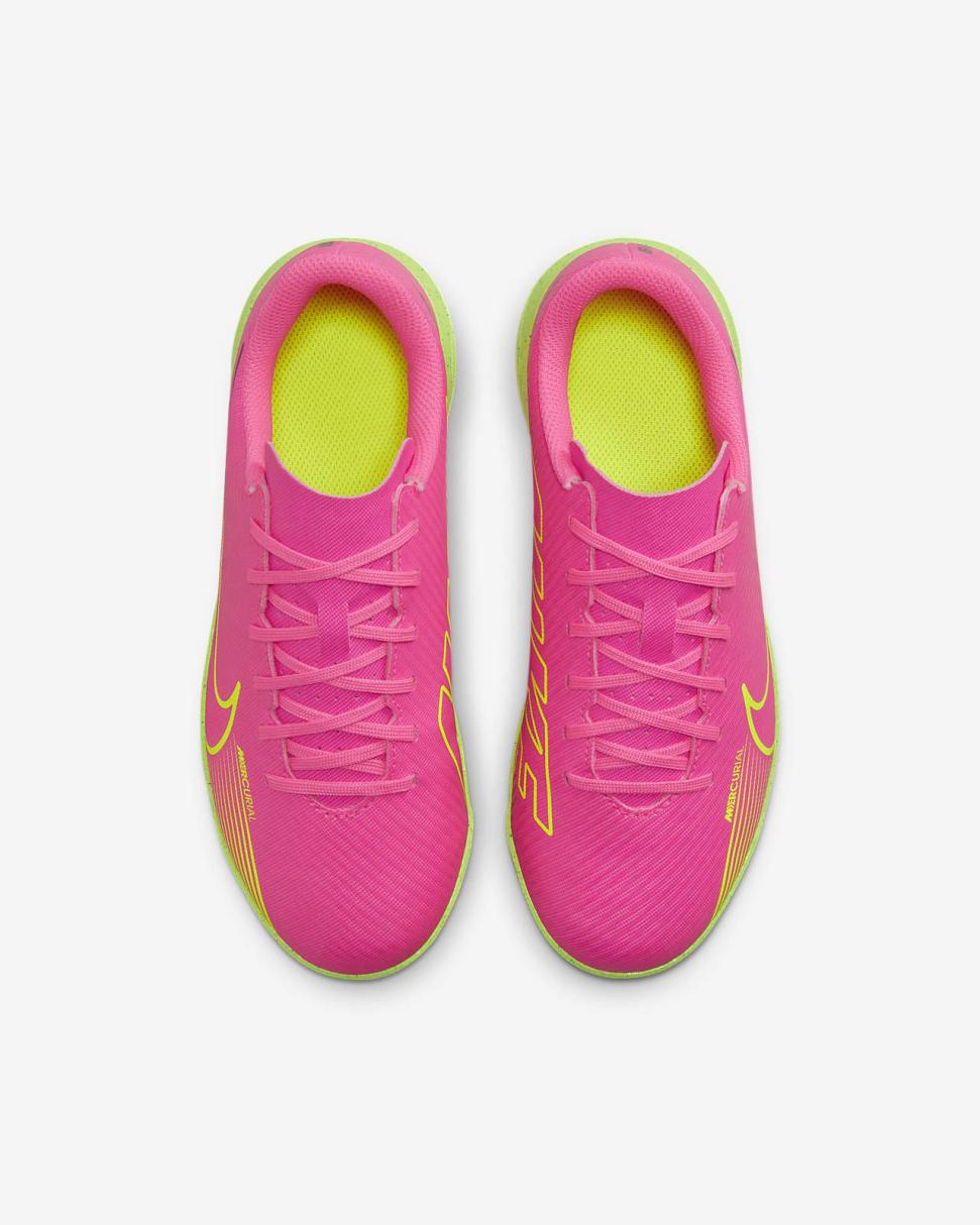 Nike Jr. Mercurial Vapor 15 Club Pink Blast/Gridiron/Volt | Kids Nike Soccer