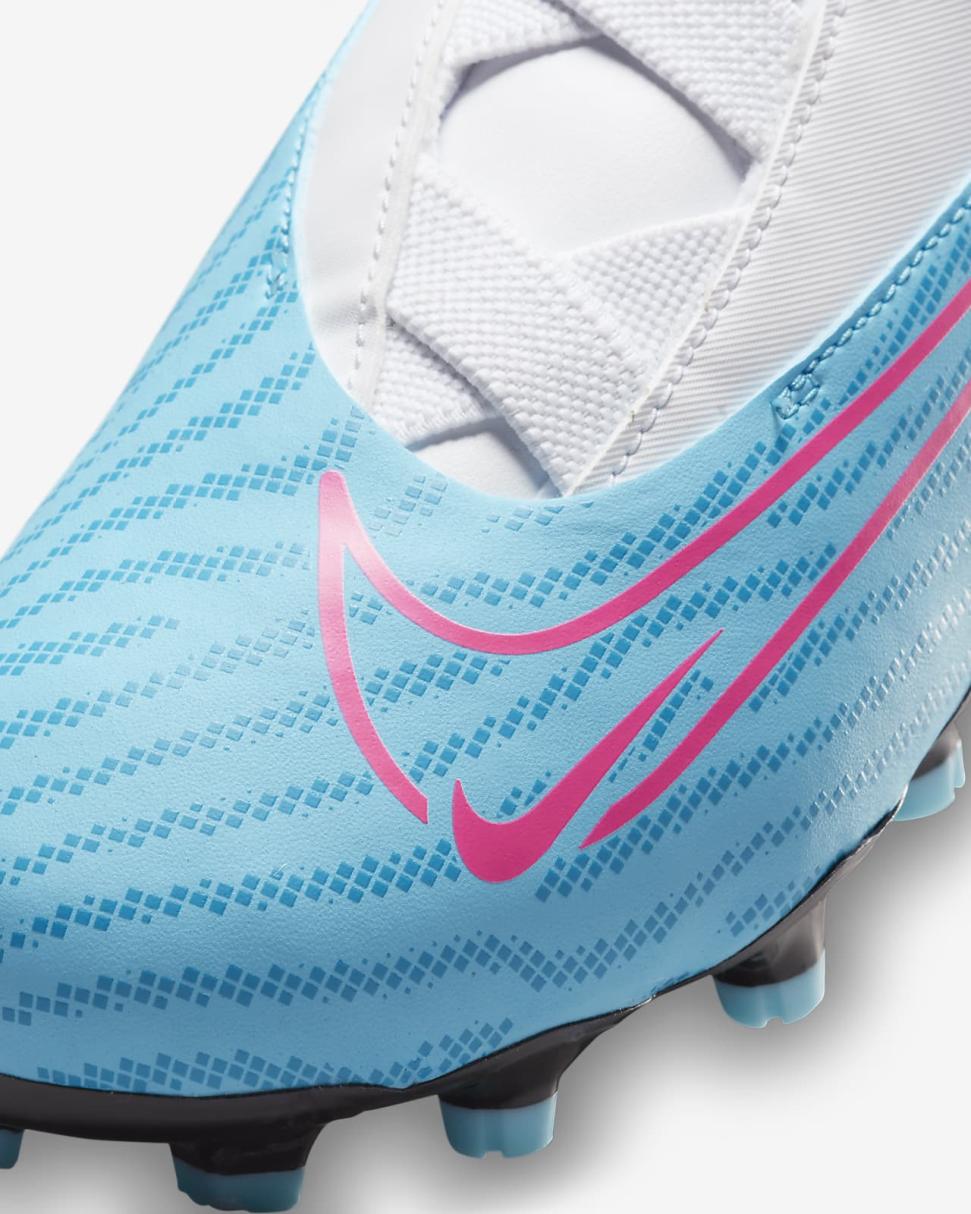 Nike Jr. Phantom GX Academy Baltic Blue/White/Laser Blue/Pink Blast | Kids Nike Soccer