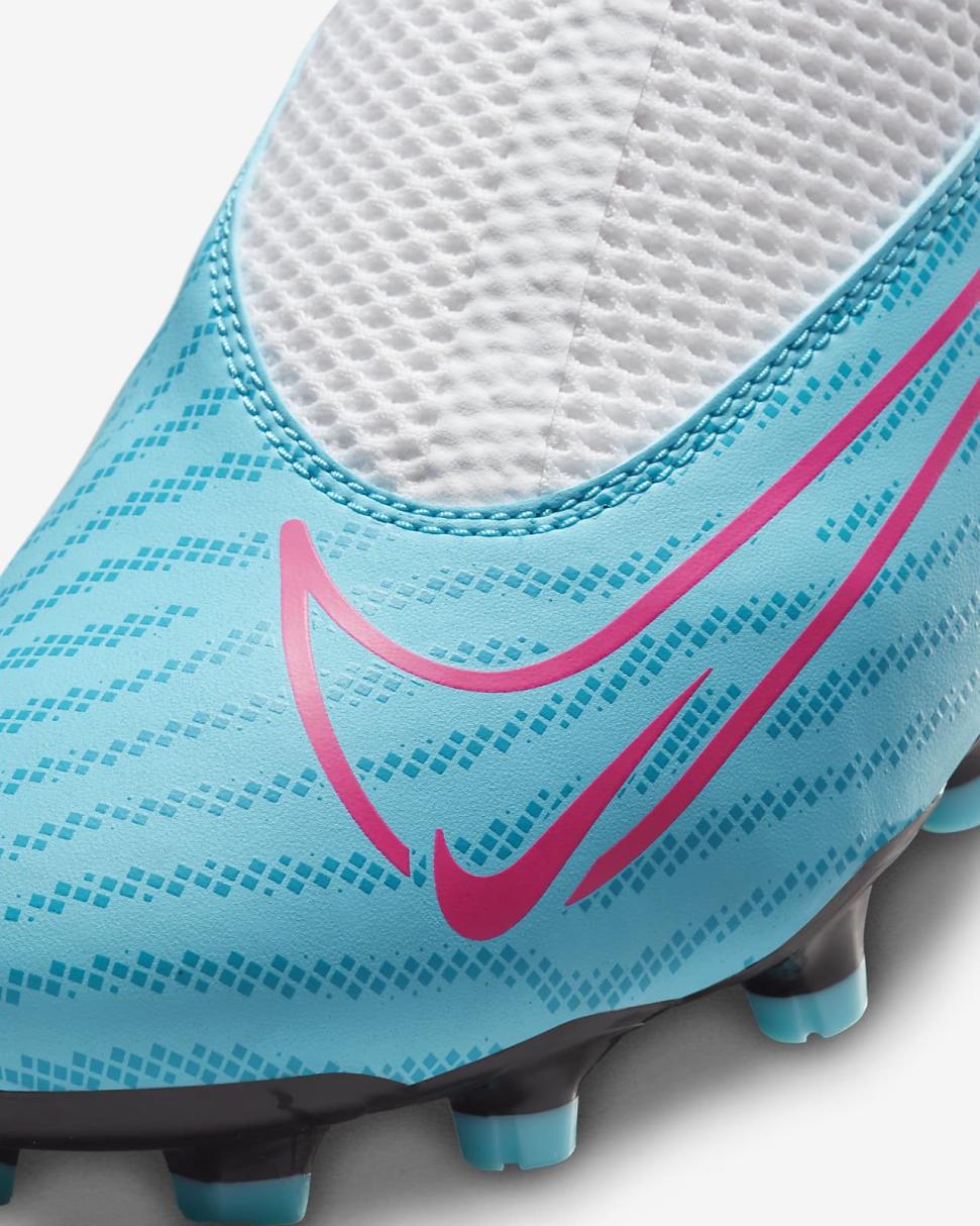 Nike Jr. Phantom GX Academy Baltic Blue/White/Laser Blue/Pink Blast | Kids Nike Soccer