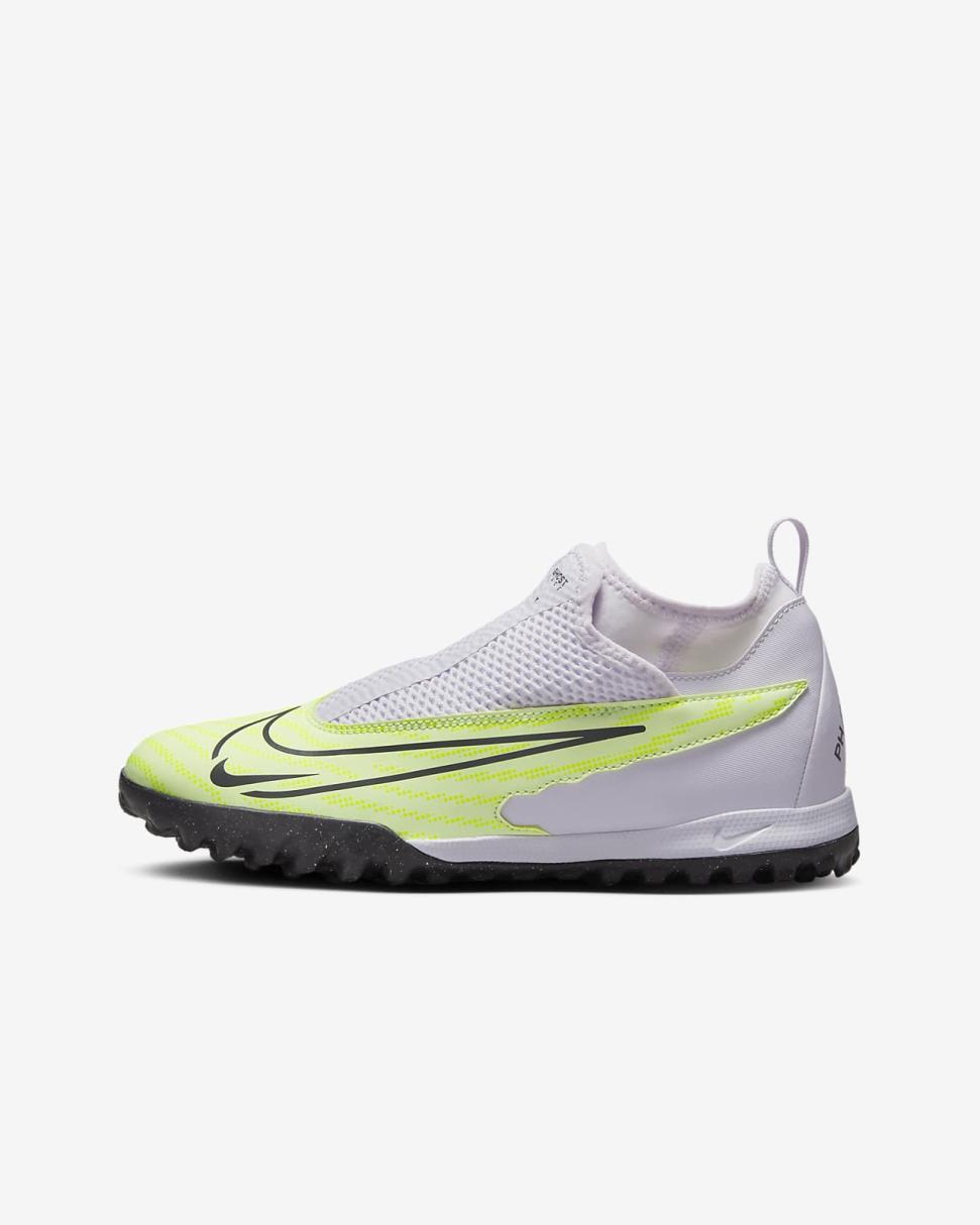 Nike Jr. Phantom GX Academy Barely Volt/Barely Grape/Gridiron | Kids Nike Soccer