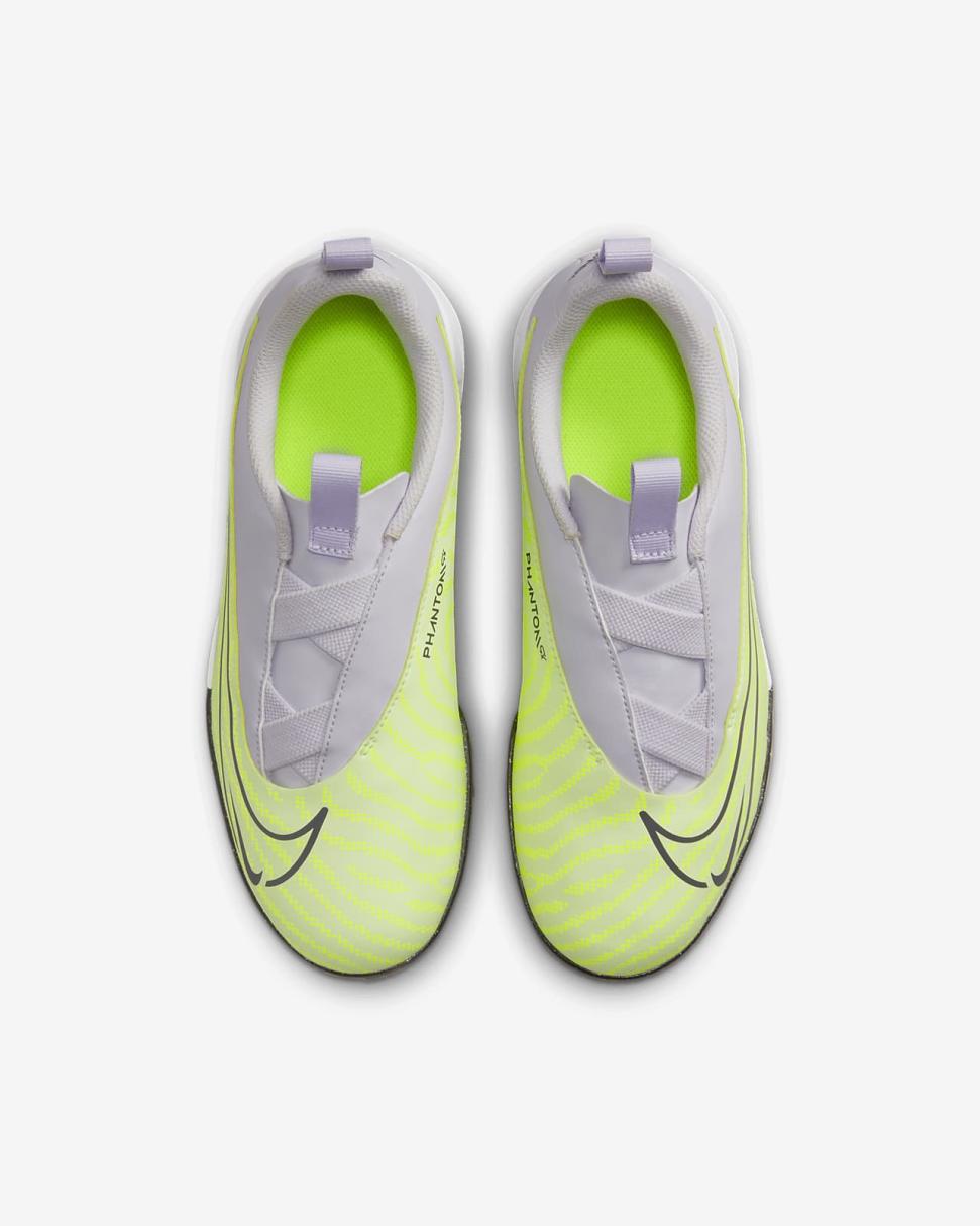 Nike Jr. Phantom GX Academy Barely Volt/Barely Grape/Gridiron | Kids Nike Soccer