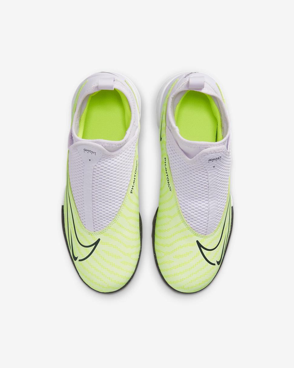 Nike Jr. Phantom GX Academy Barely Volt/Barely Grape/Gridiron | Kids Nike Soccer