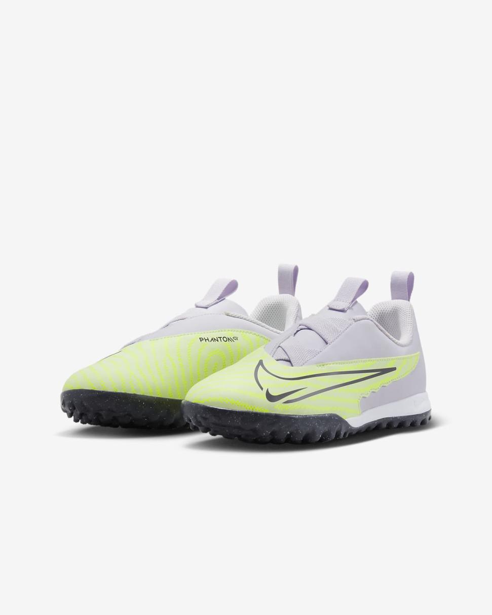 Nike Jr. Phantom GX Academy Barely Volt/Barely Grape/Gridiron | Kids Nike Soccer