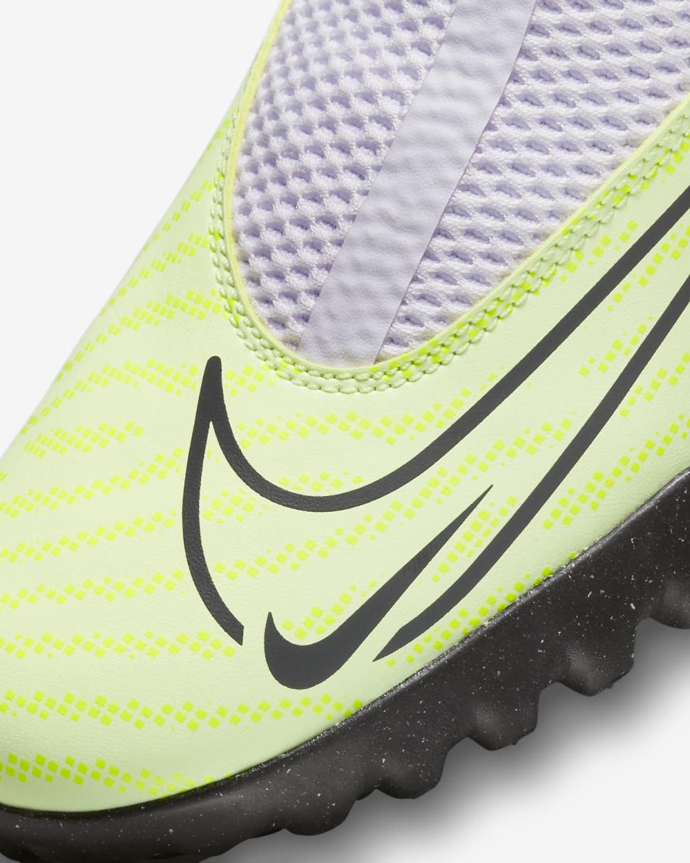 Nike Jr. Phantom GX Academy Barely Volt/Barely Grape/Gridiron | Kids Nike Soccer