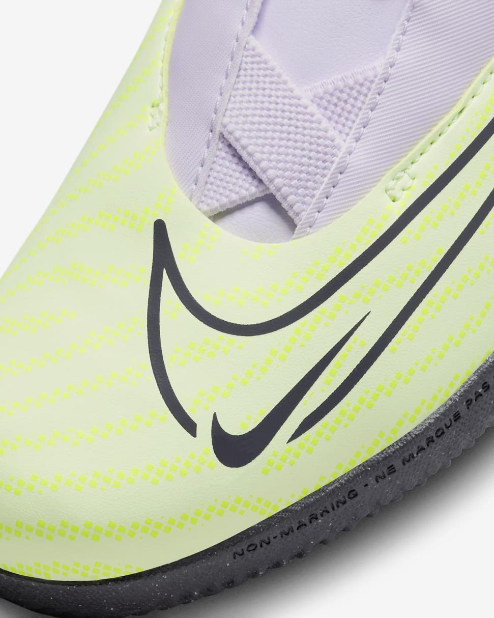 Nike Jr. Phantom GX Academy Volt/Pink Spell/Gridiron | Kids Nike Soccer
