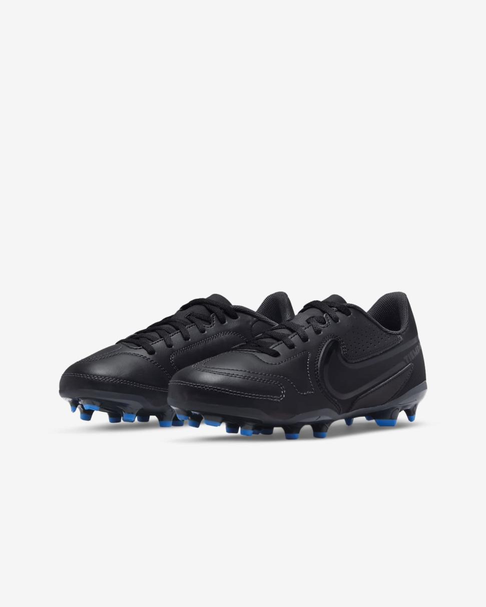 Nike Jr. Tiempo Legend 9 Club MG Black/Summit White/Light Photo Blue/Black | Kids Nike Soccer