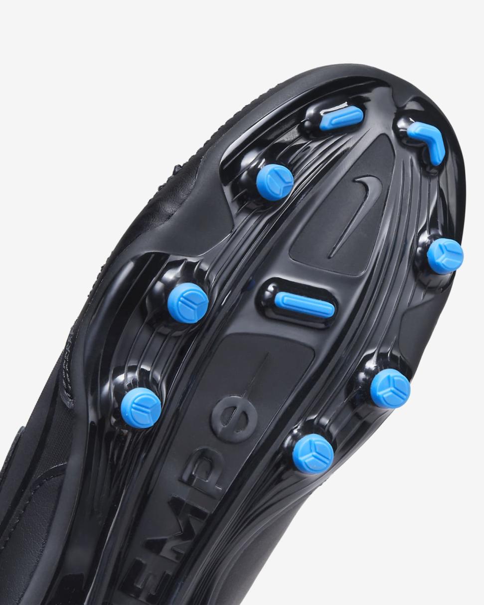 Nike Jr. Tiempo Legend 9 Club MG Black/Summit White/Light Photo Blue/Black | Kids Nike Soccer