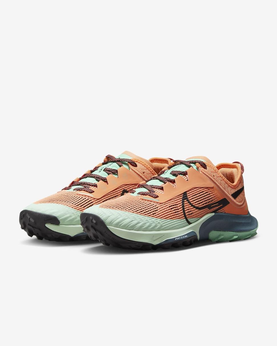 Nike Kiger 8 Orange Trance/Mint Foam/Mineral Slate/Black | Womens Nike Running