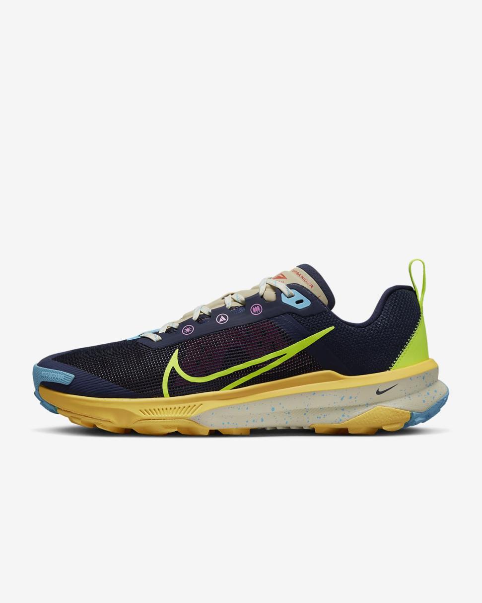 Nike Kiger 9 Obsidian/Citron Pulse/Baltic Blue/Volt | Mens Nike Running