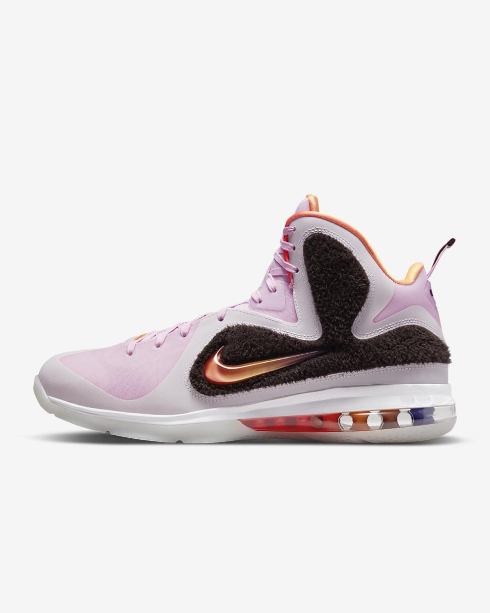 Nike LeBron IX Regal Pink/Velvet Brown/White/Multi-Color | Mens Nike Lifestyle