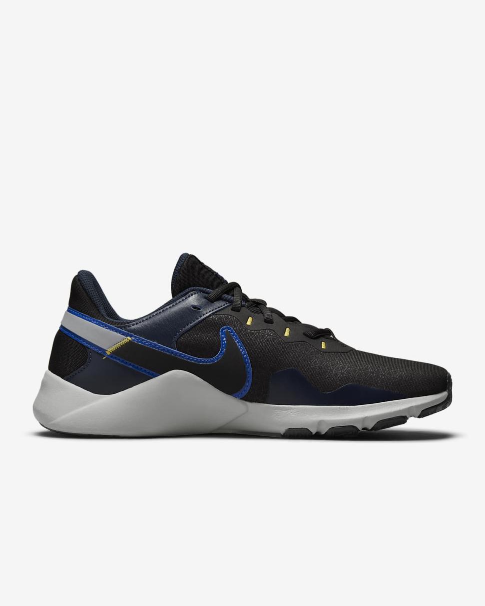Nike Legend Essential 2 Black/Obsidian/Wolf Grey/Racer Blue | Mens Nike Training & Gym