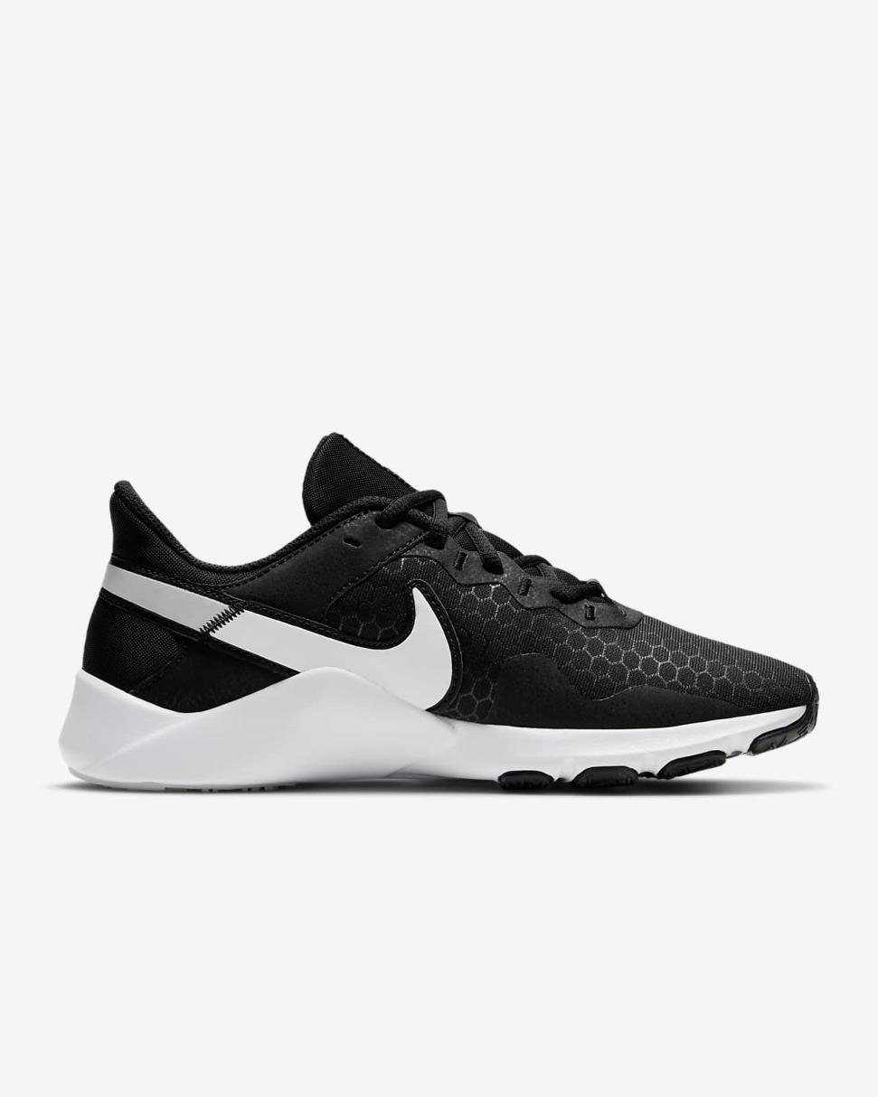 Nike Legend Essential 2 Black/Pure Platinum/White | Womens Nike Training & Gym