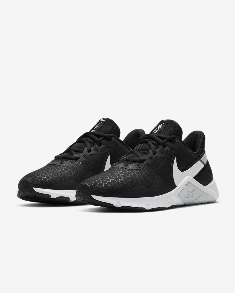 Nike Legend Essential 2 Black/Pure Platinum/White | Womens Nike Training & Gym