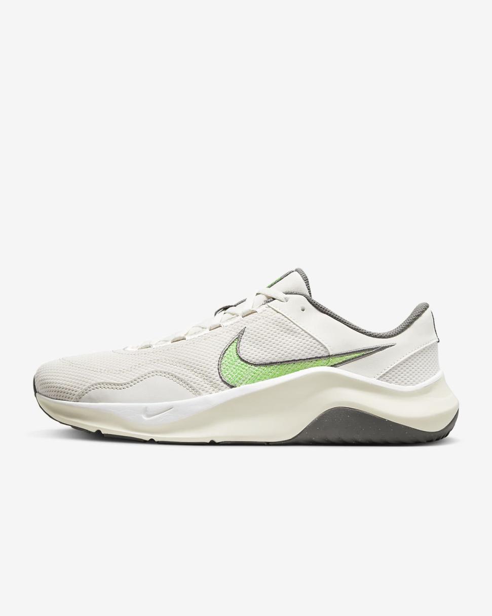 Nike Legend Essential 3 Next Nature Phantom/Flat Pewter/Sail/Green Strike | Mens Nike Training & Gym