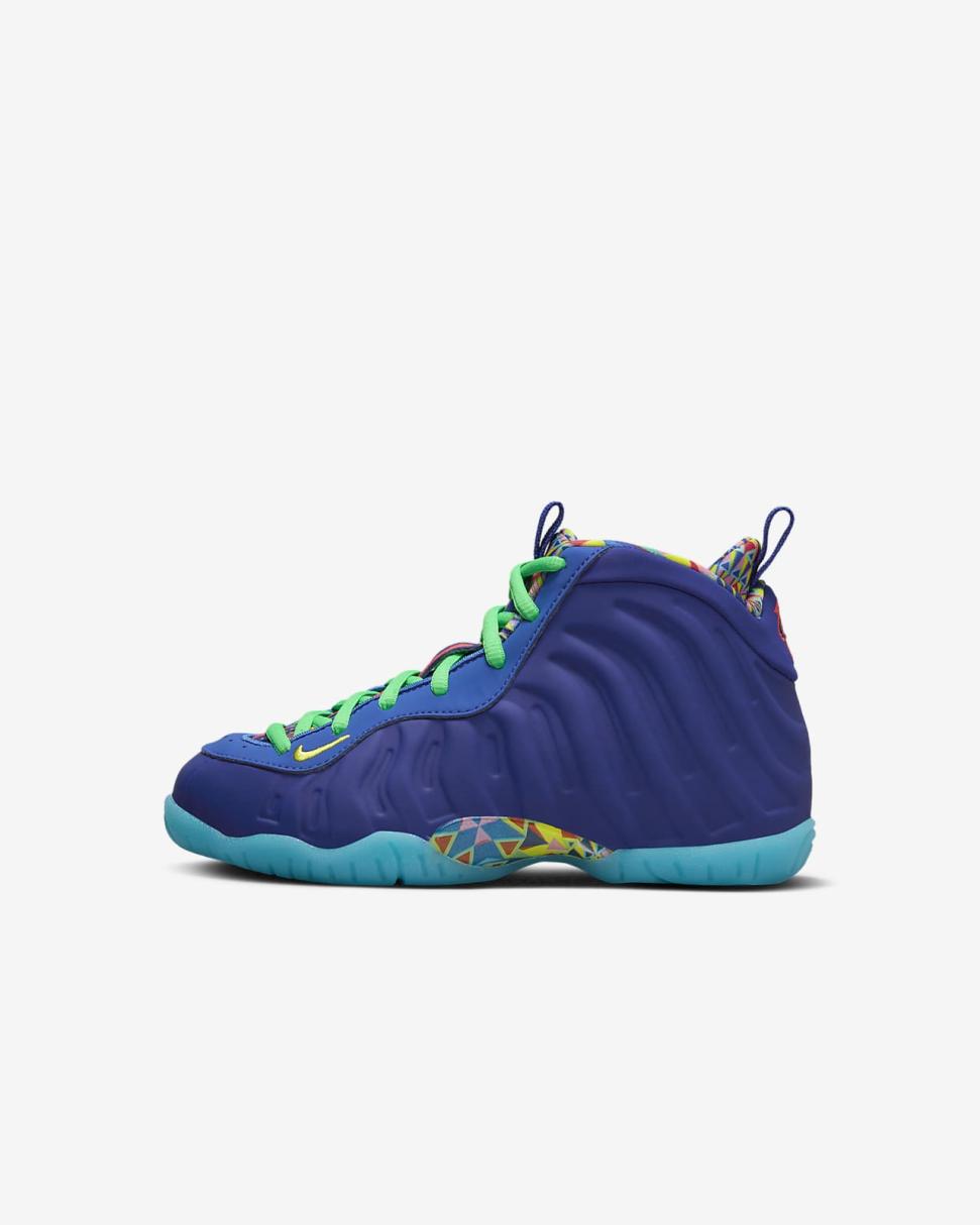 Nike Little Posite One ASW Deep Royal Blue/Game Royal/Pink Glow/Opti Yellow | Kids Nike Lifestyle
