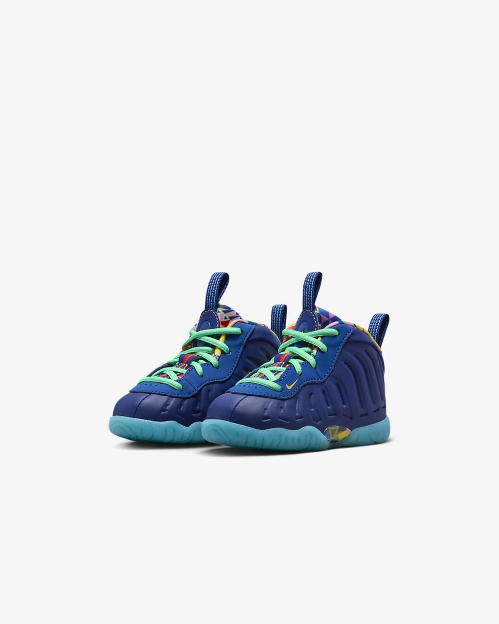 Nike Little Posite One ASW Deep Royal Blue/Game Royal/Pink Glow/Opti Yellow | Kids Nike Lifestyle