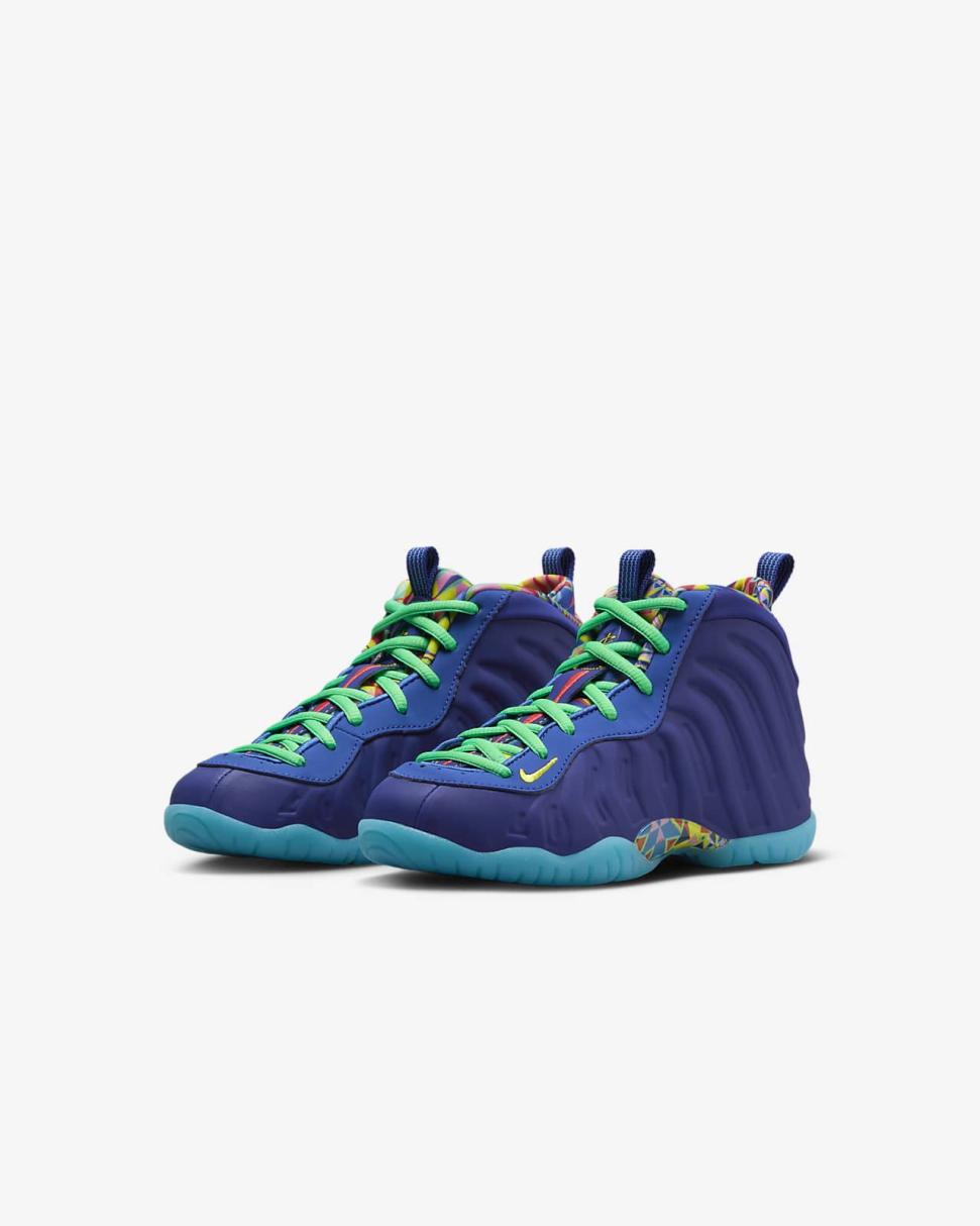 Nike Little Posite One ASW Deep Royal Blue/Game Royal/Pink Glow/Opti Yellow | Kids Nike Lifestyle