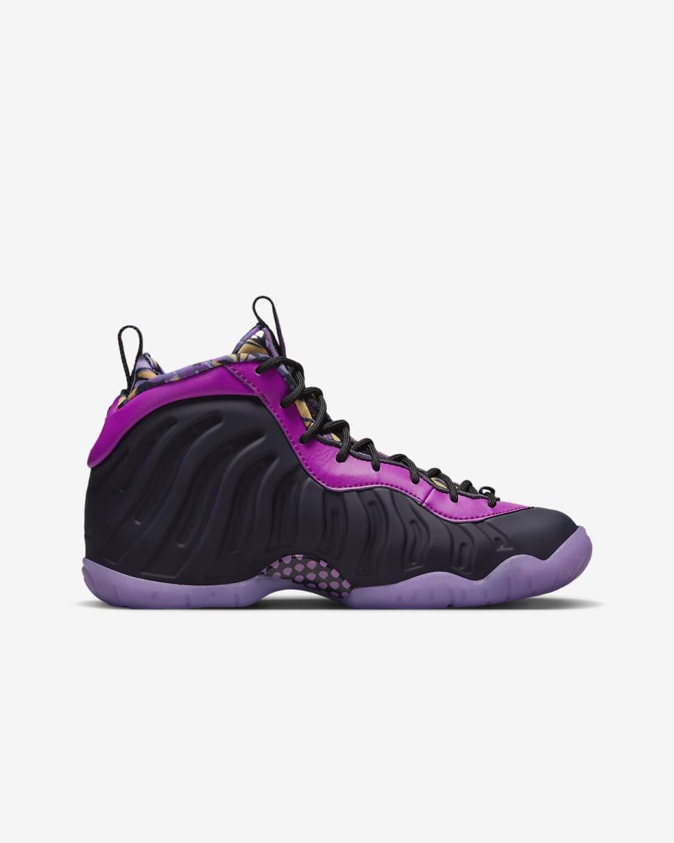 Nike Little Posite One Cave Purple/Vivid Purple/Black/Saturn Gold | Kids Nike Lifestyle