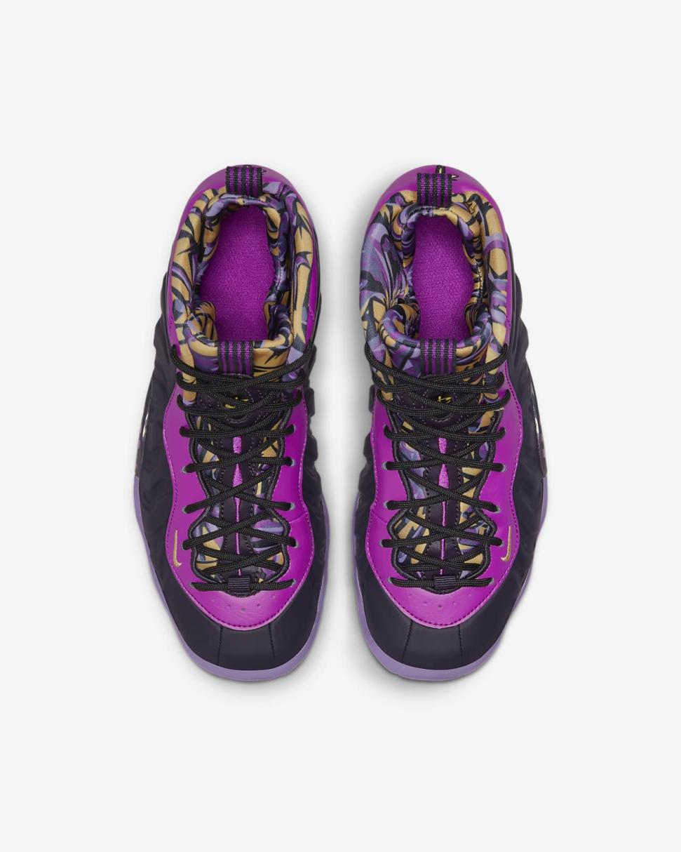 Nike Little Posite One Cave Purple/Vivid Purple/Black/Saturn Gold | Kids Nike Lifestyle
