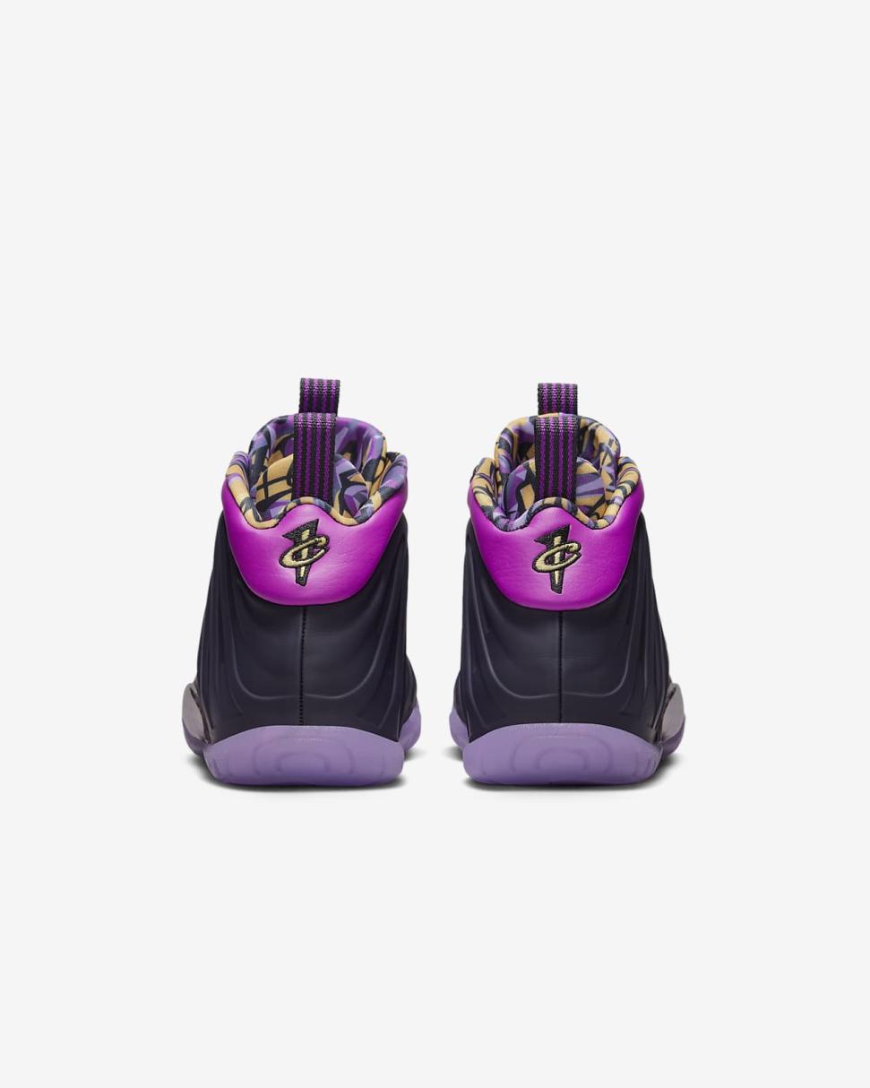 Nike Little Posite One Cave Purple/Vivid Purple/Black/Saturn Gold | Kids Nike Lifestyle