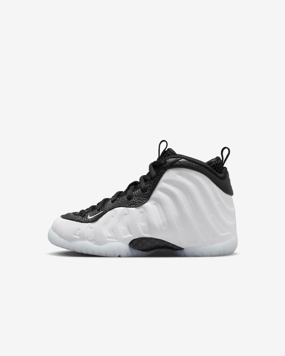 Nike Little Posite One White/Black/Cobalt Bliss/Metallic Silver | Kids Nike Lifestyle