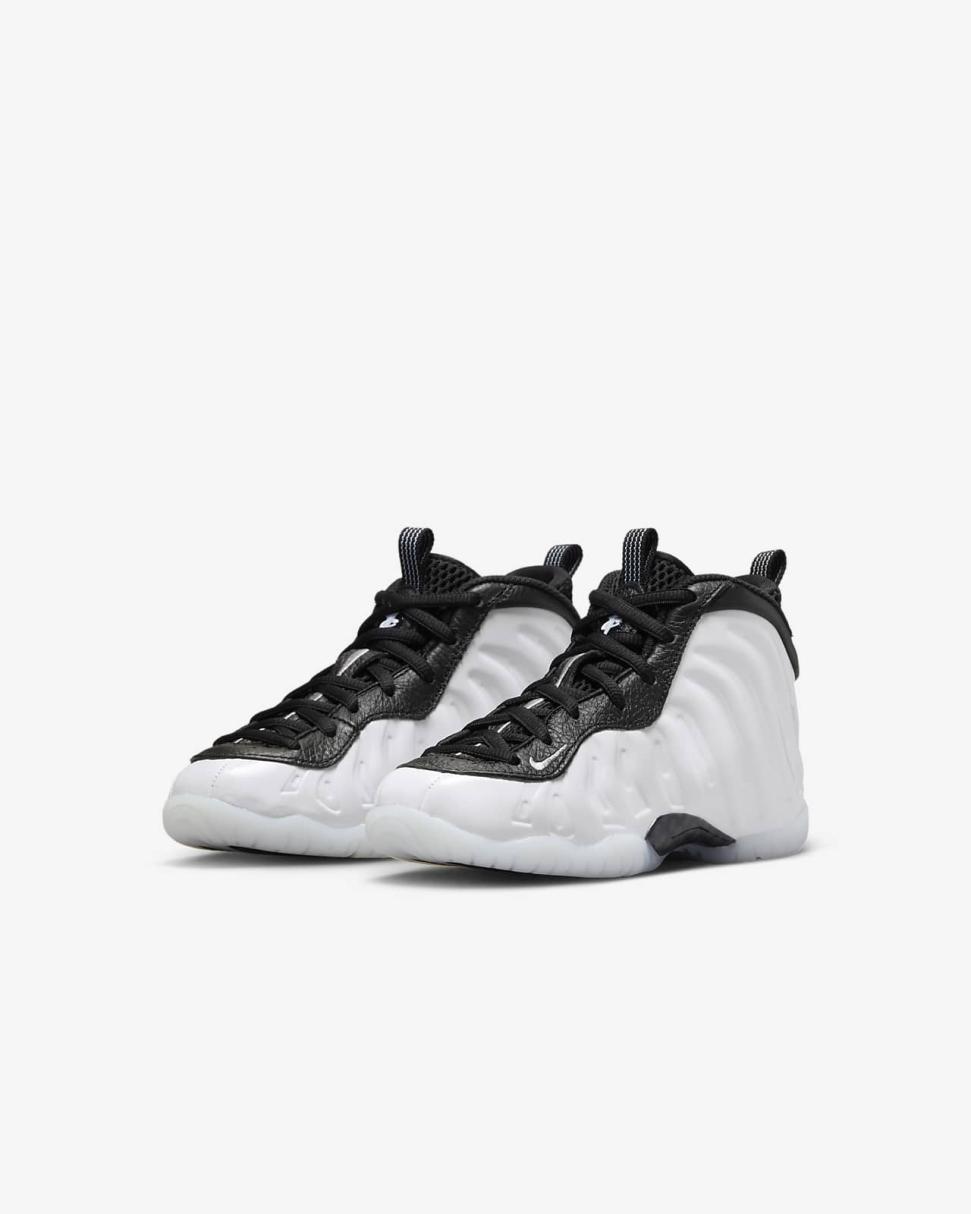 Nike Little Posite One White/Black/Cobalt Bliss/Metallic Silver | Kids Nike Lifestyle